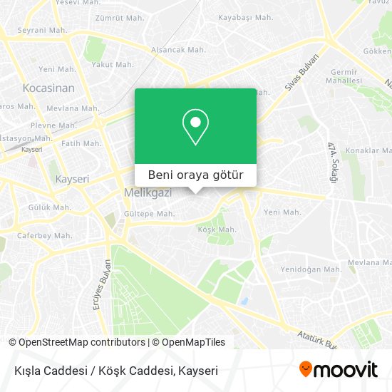 Kışla Caddesi / Köşk Caddesi harita
