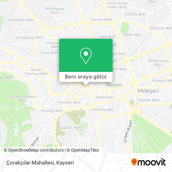Çorakçılar Mahallesi harita