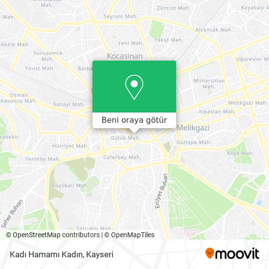 Kadı Hamamı Kadın harita