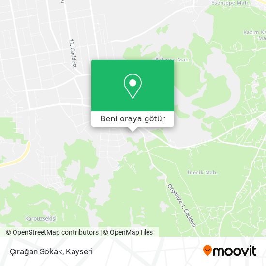 Çırağan Sokak harita