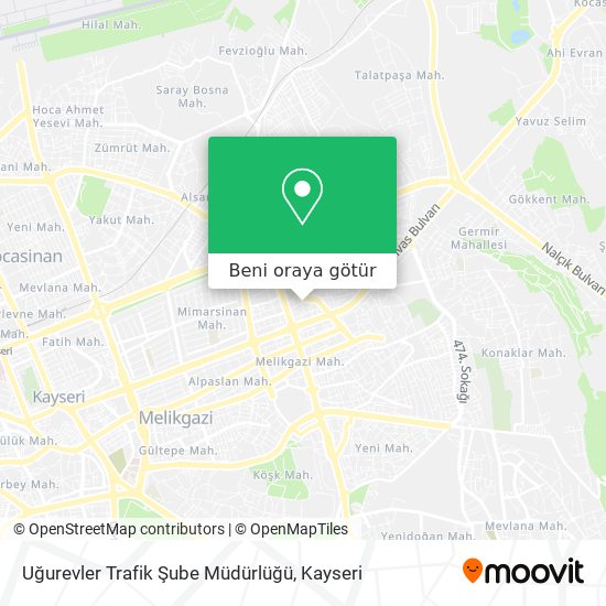 Uğurevler Trafik Şube Müdürlüğü harita