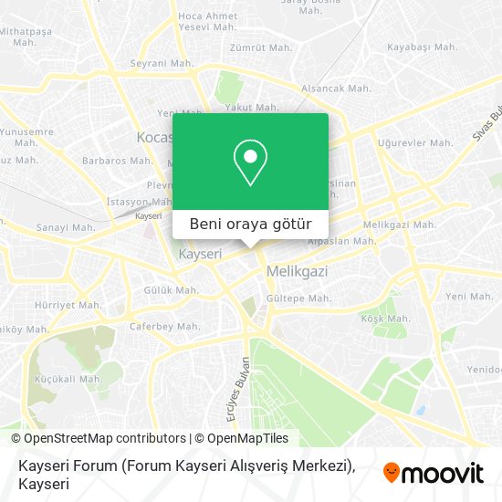 Kayseri Forum (Forum Kayseri Alışveriş Merkezi) harita