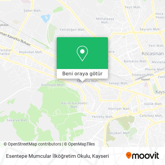 Esentepe Mumcular İlköğretim Okulu harita