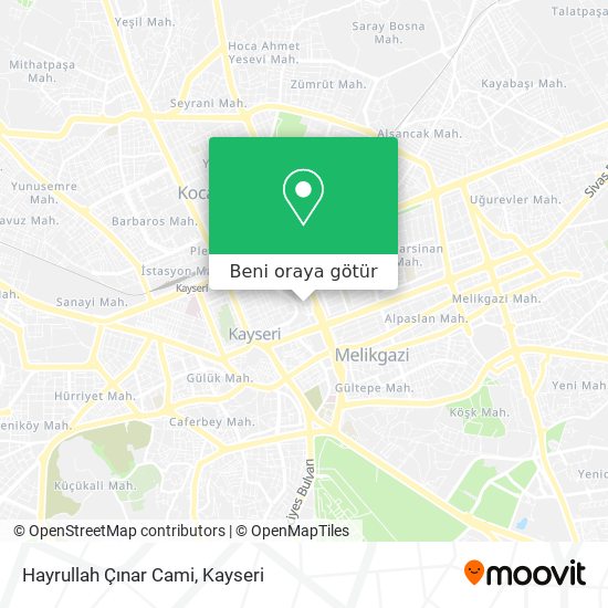 Hayrullah Çınar Cami harita