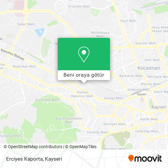 Erciyes Kaporta harita