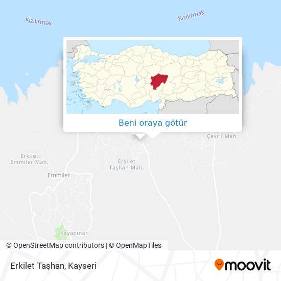 Erkilet Taşhan harita