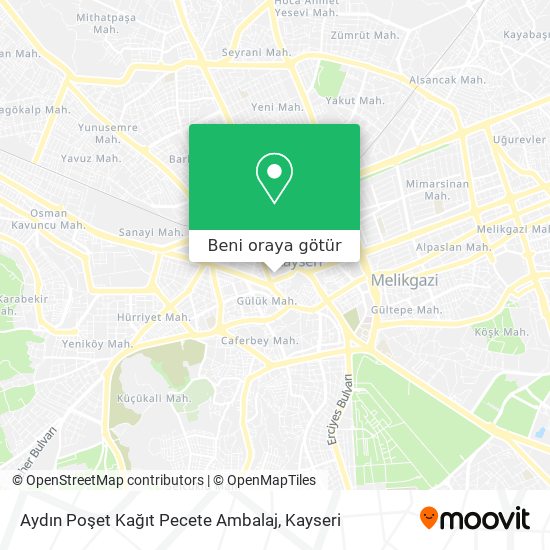 Aydın Poşet Kağıt Pecete Ambalaj harita