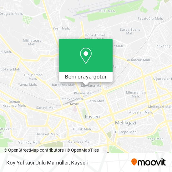 Köy Yufkası Unlu Mamüller harita