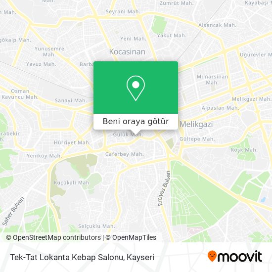 Tek-Tat Lokanta Kebap Salonu harita