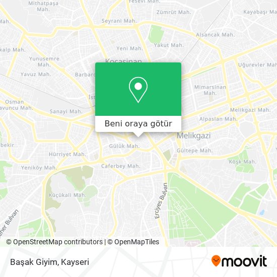 Başak Giyim harita