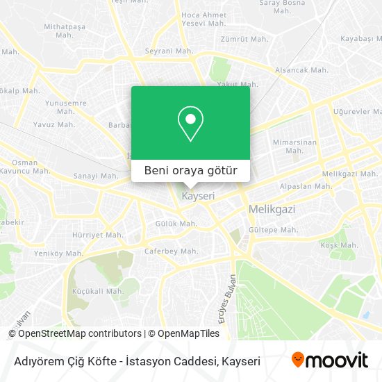 Adıyörem Çiğ Köfte - İstasyon Caddesi harita