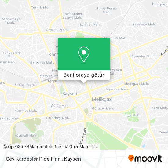 Sev Kardesler Pide Firini harita