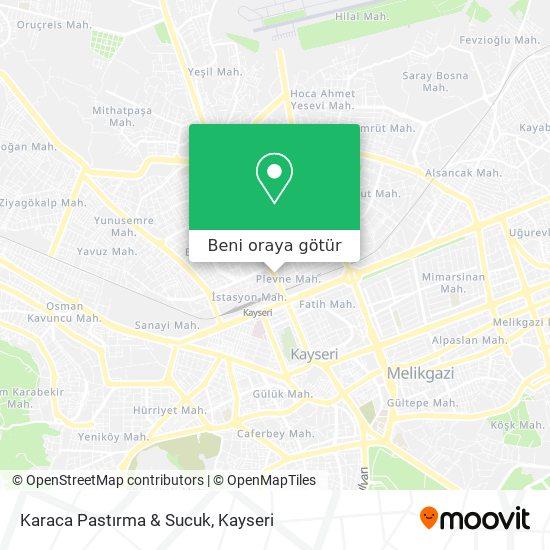 Karaca Pastırma & Sucuk harita