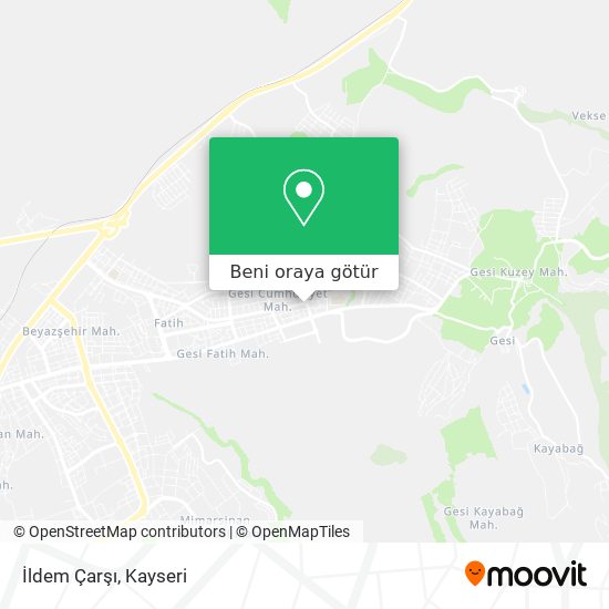 İldem Çarşı harita