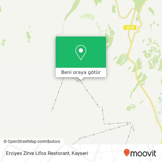 Erciyes Zirve Lifos Restorant harita