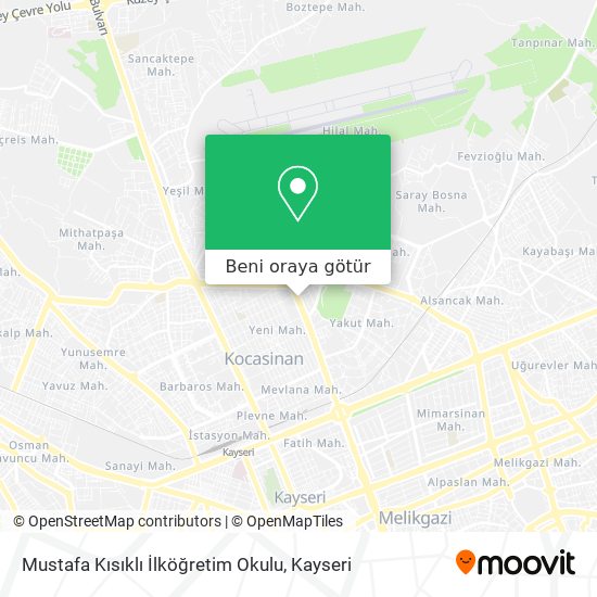 Mustafa Kısıklı İlköğretim Okulu harita