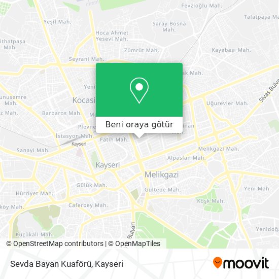 Sevda Bayan Kuaförü harita