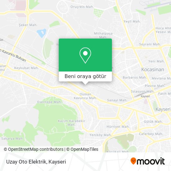 Uzay Oto Elektrik harita