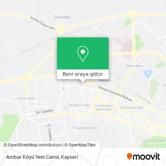 Ambar Köyü Yeni Camii harita