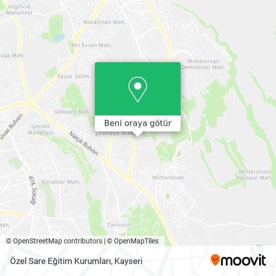 Özel Sare Eğitim Kurumları harita