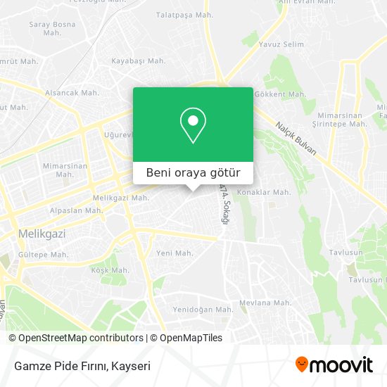 Gamze Pide Fırını harita
