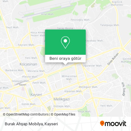 Burak Ahşap Mobilya harita