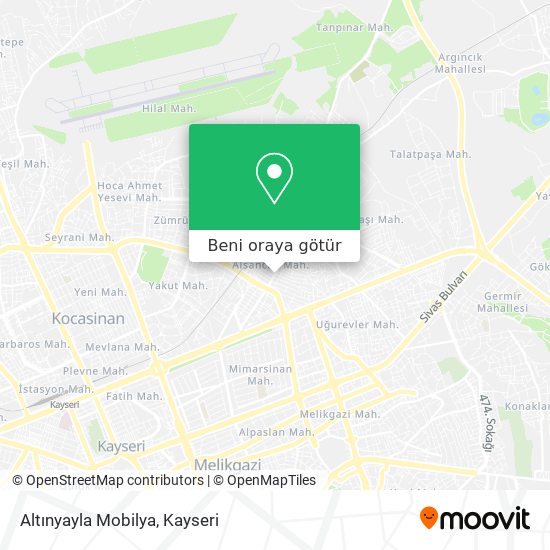 Altınyayla Mobilya harita