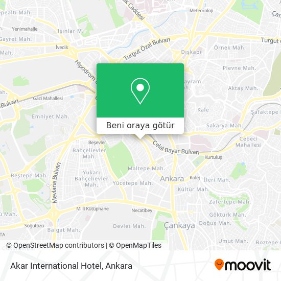 Akar International Hotel harita