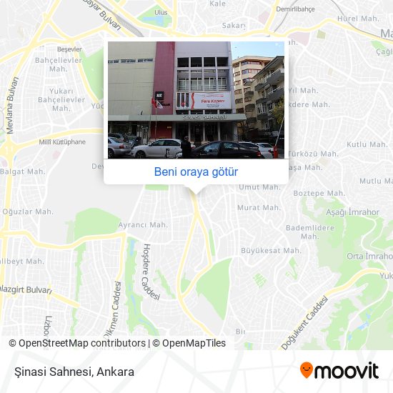 Şinasi Sahnesi harita