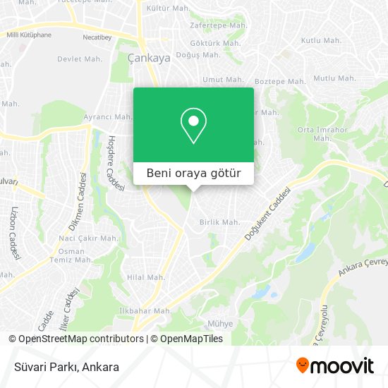 Süvari Parkı harita