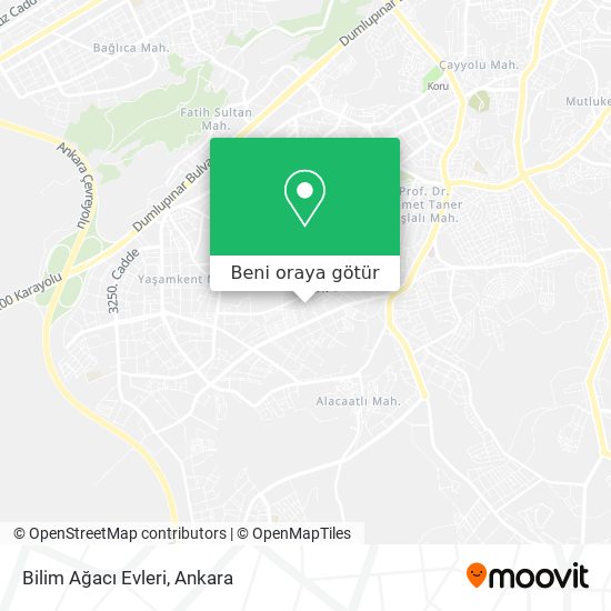 Bilim Ağacı Evleri harita