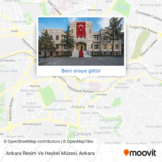 Ankara Resim Ve Heykel Müzesi harita