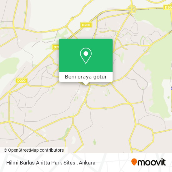Hilmi Barlas Anitta Park Sitesi harita