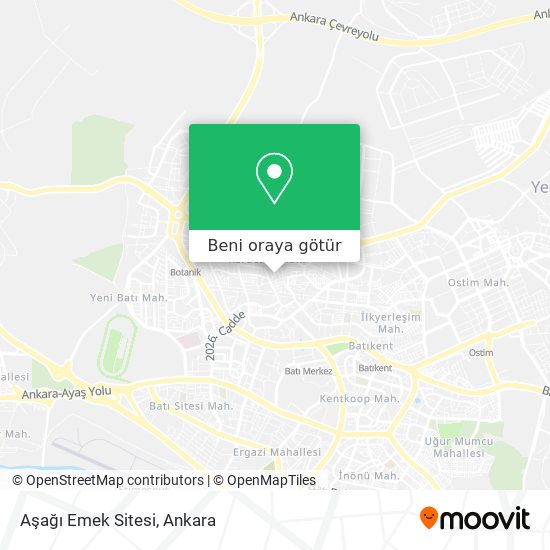 Aşağı Emek Sitesi harita