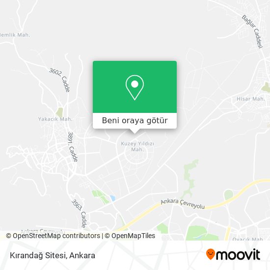 Kırandağ Sitesi harita