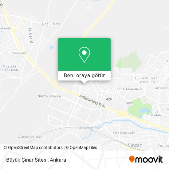 Büyük Çınar Sitesi harita