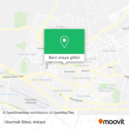 Uluırmak Sitesi harita