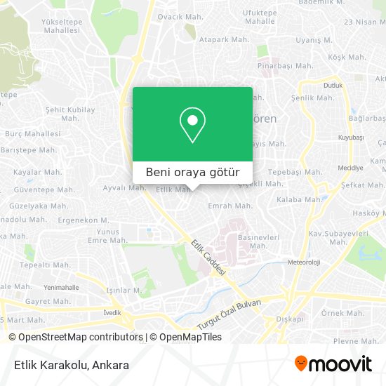 Etlik Karakolu harita