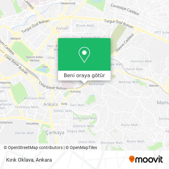 Kırık Oklava harita