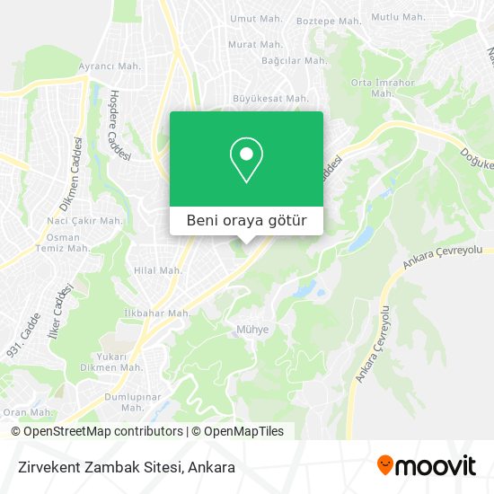 Zirvekent Zambak Sitesi harita