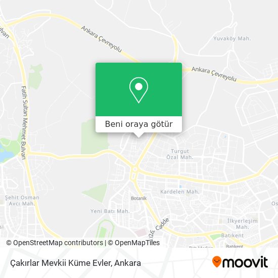 Çakırlar Mevkii Küme Evler harita