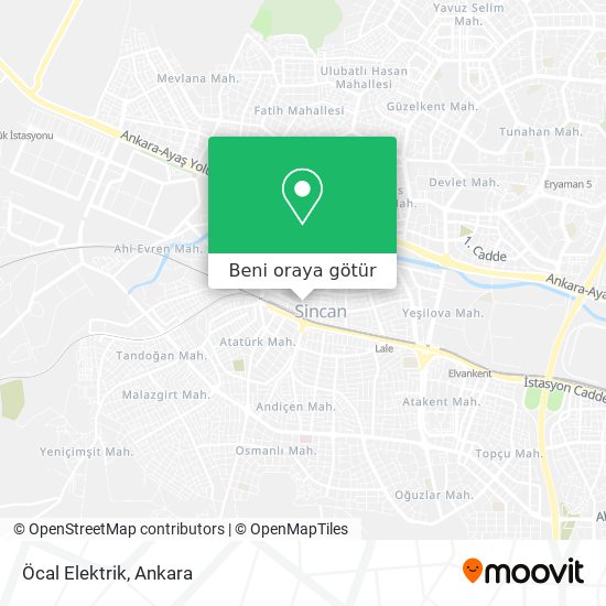 Öcal Elektrik harita