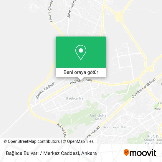 Bağlıca Bulvarı / Merkez Caddesi harita