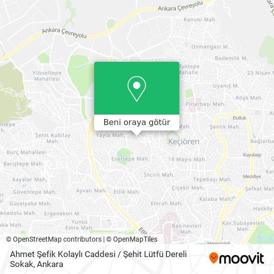 Ahmet Şefik Kolaylı Caddesi / Şehit Lütfü Dereli Sokak harita