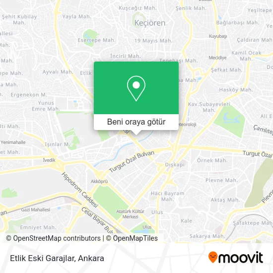 Etlik Eski Garajlar harita