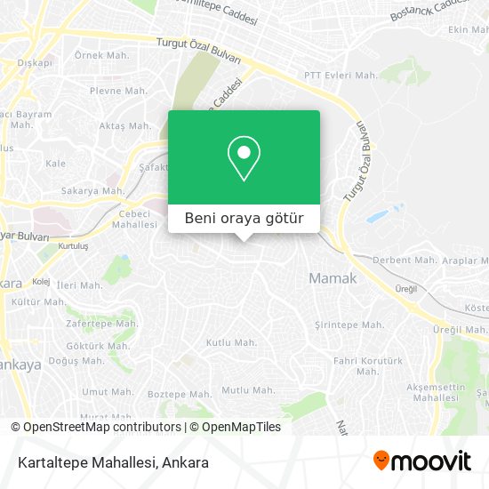Kartaltepe Mahallesi harita