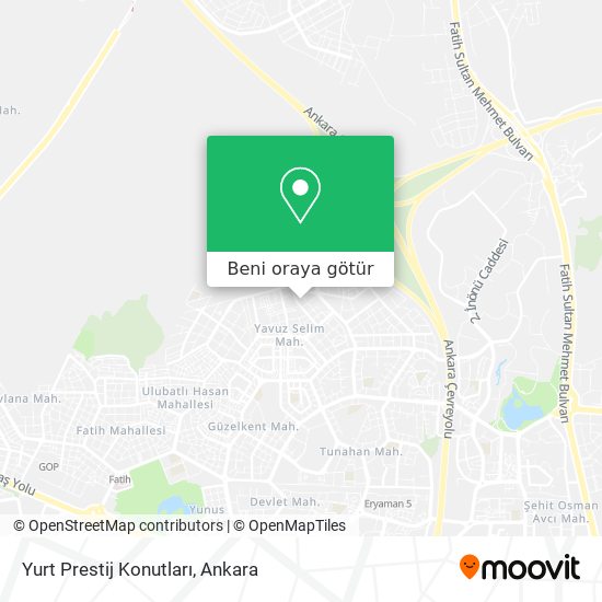 Yurt Prestij Konutları harita