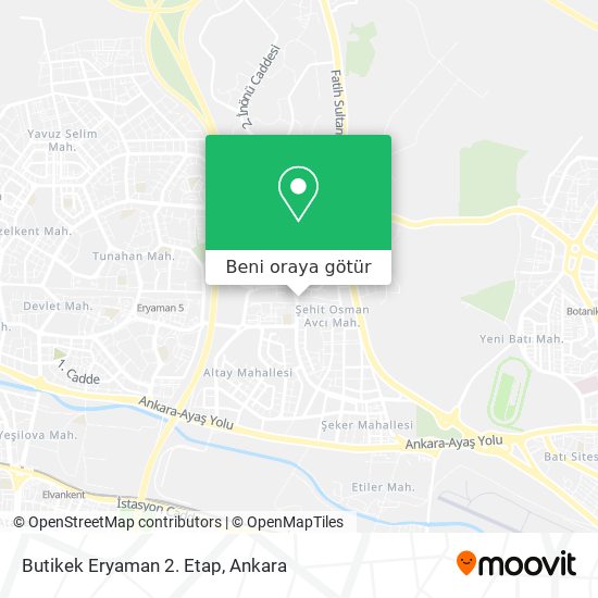 Butikek Eryaman 2. Etap harita