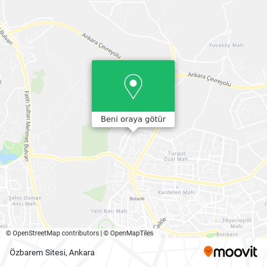 Özbarem Sitesi harita