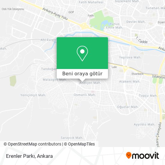 Erenler Parkı harita